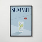 Gondola Gin Hour Poster – svart ram