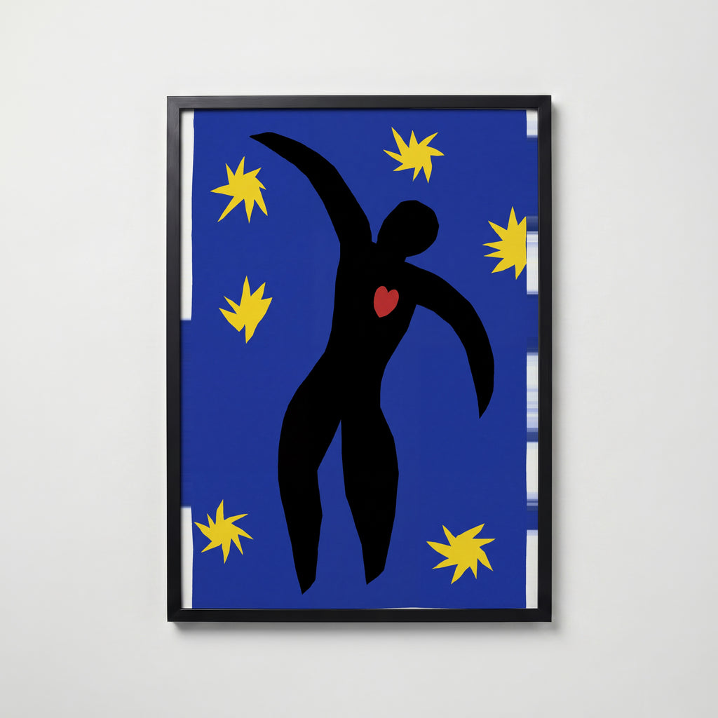 Henri Matisse Icarus 1947 Poster – svart ram