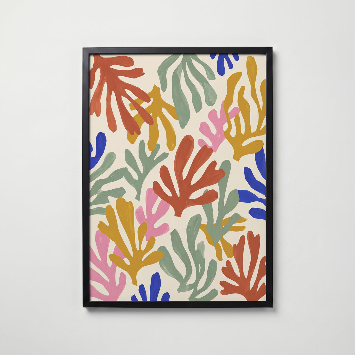 Henri Matisse Seaweed and Coral Poster – svart ram