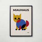 Miauhaus Poster – svart ram