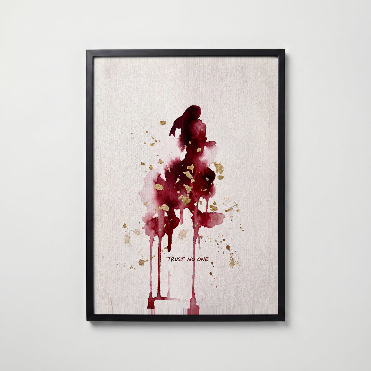 Trust No One Poster – svart ram