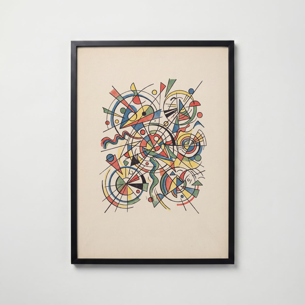 Wassily Kandinsky Little Worlds Poster – svart ram