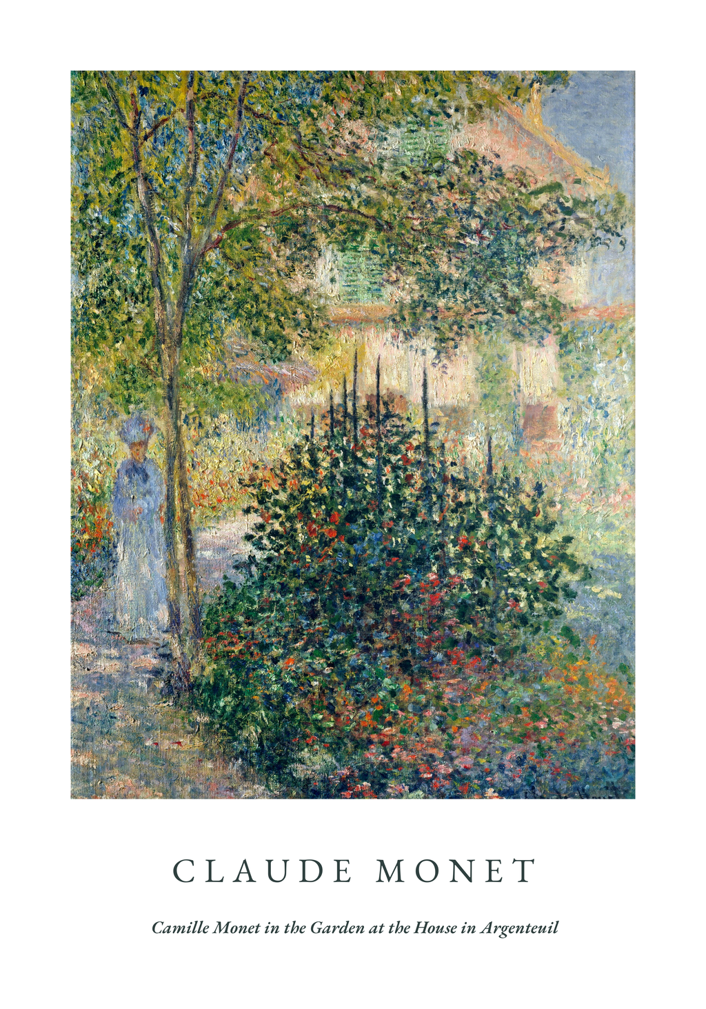 Claude Monet Painting Of poster visad rakt fram – Bozetto affisch i hög tryckkvalitet