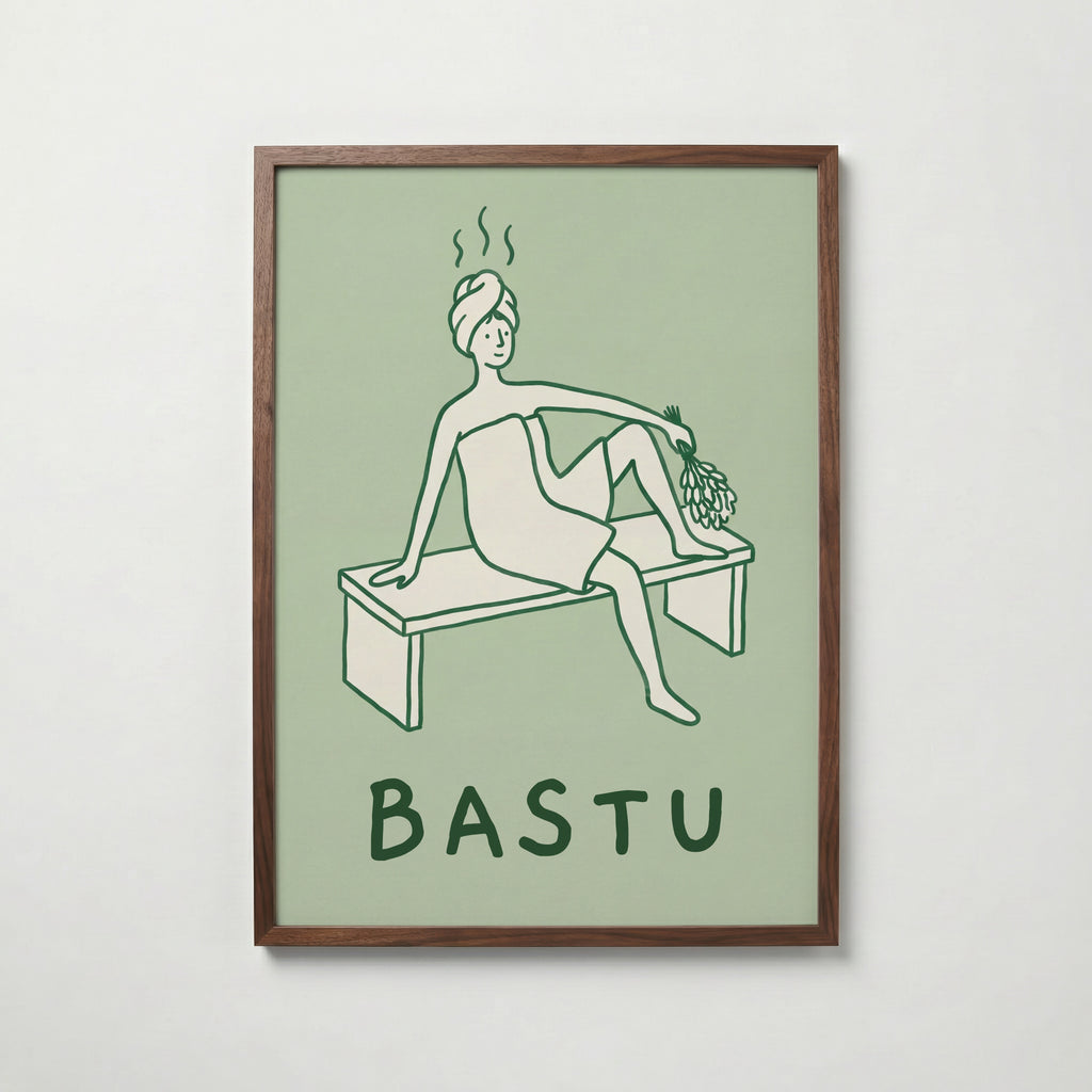 Bastu Poster – valnötsram