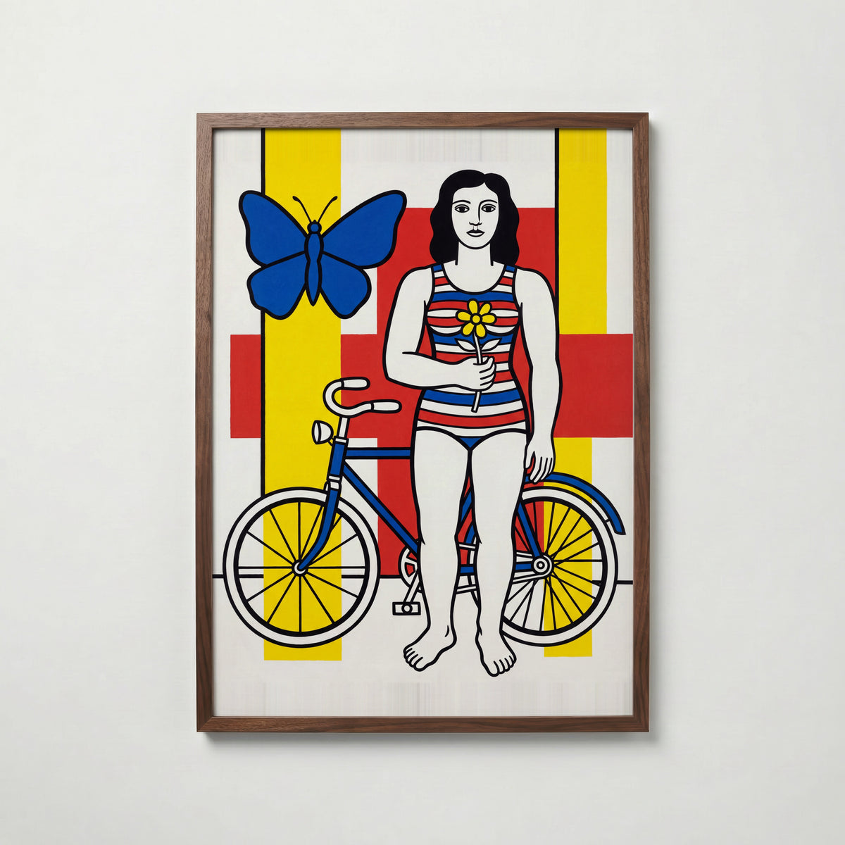 Fernand Leger The Big Julie 1945 Poster – valnötsram