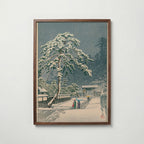 Hasui Kawase Honmon-ji Temple in Ikegami 1931 Poster – valnötsram