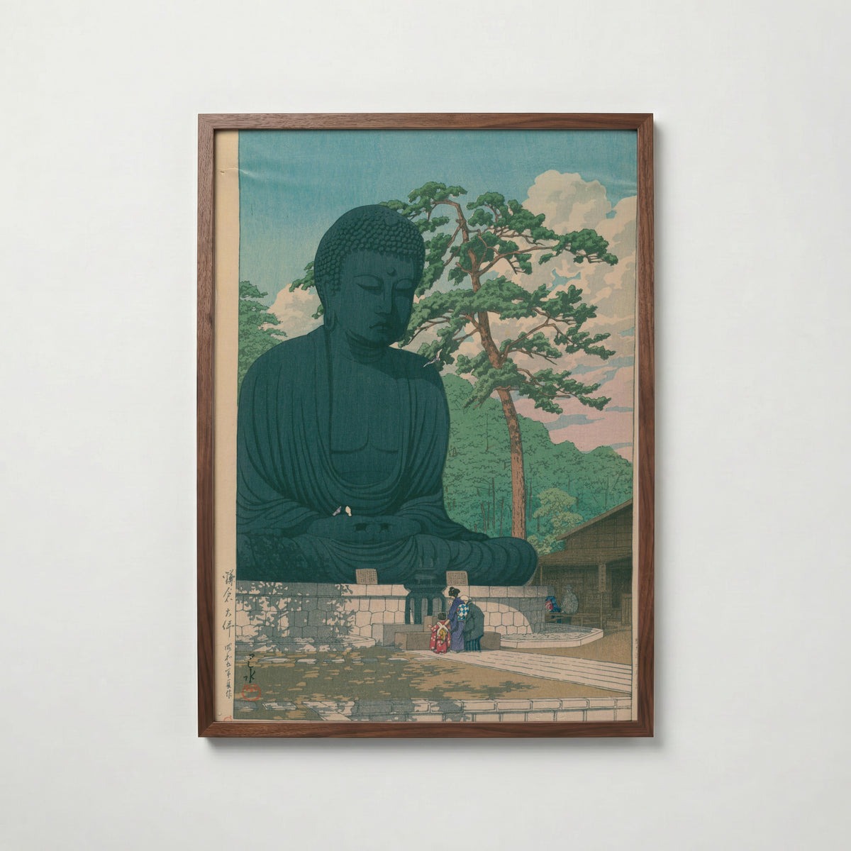 Hasui Kawase The Great Buddha Kamakura 1930 Poster – valnötsram