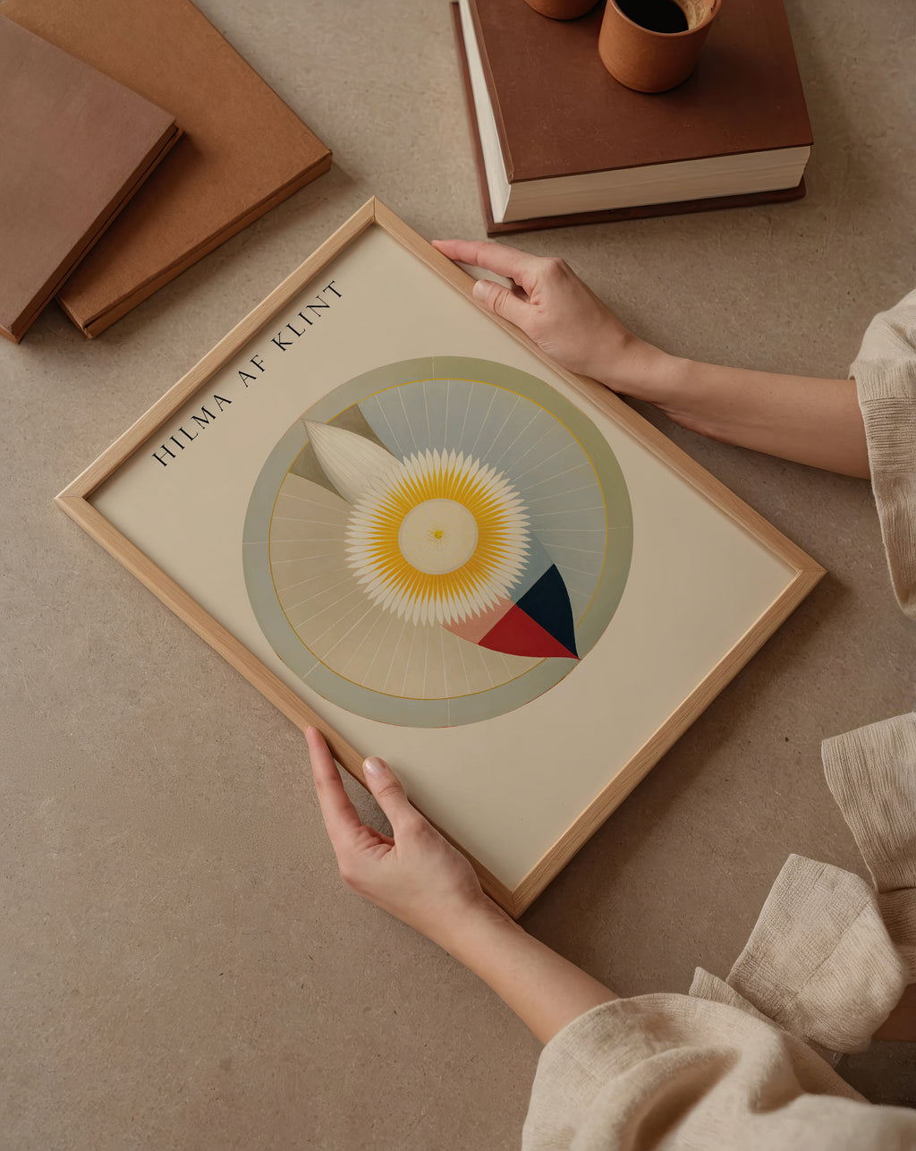 Hilma af Klint The Sun – affisch med stilfullt motiv från Bozetto i hög kvalitet