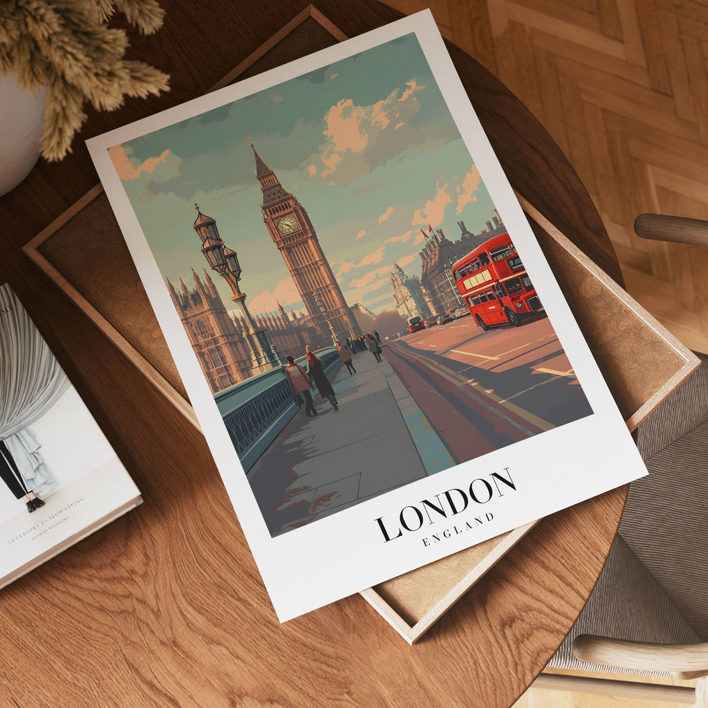 The London poster visad rakt fram – Bozetto affisch i hög tryckkvalitet i hög tryckkvalitet
