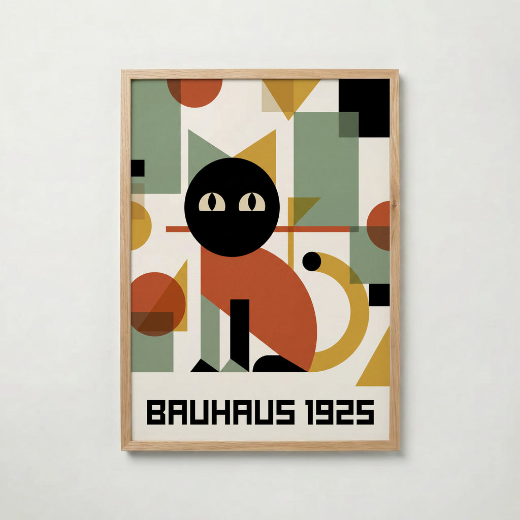 Bauhaus Cat Poster – ekram
