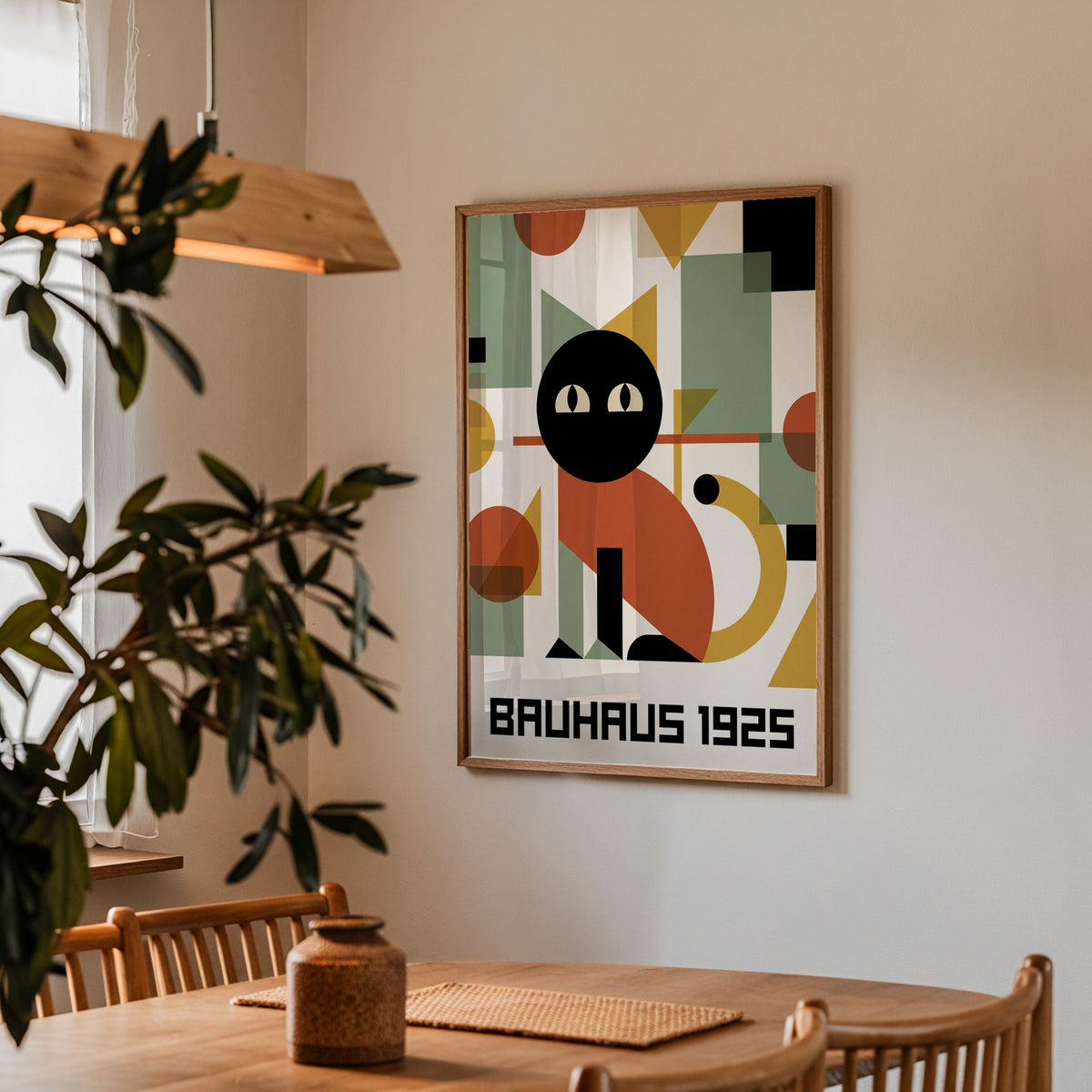 Bauhaus Cat Poster – i rum 3
