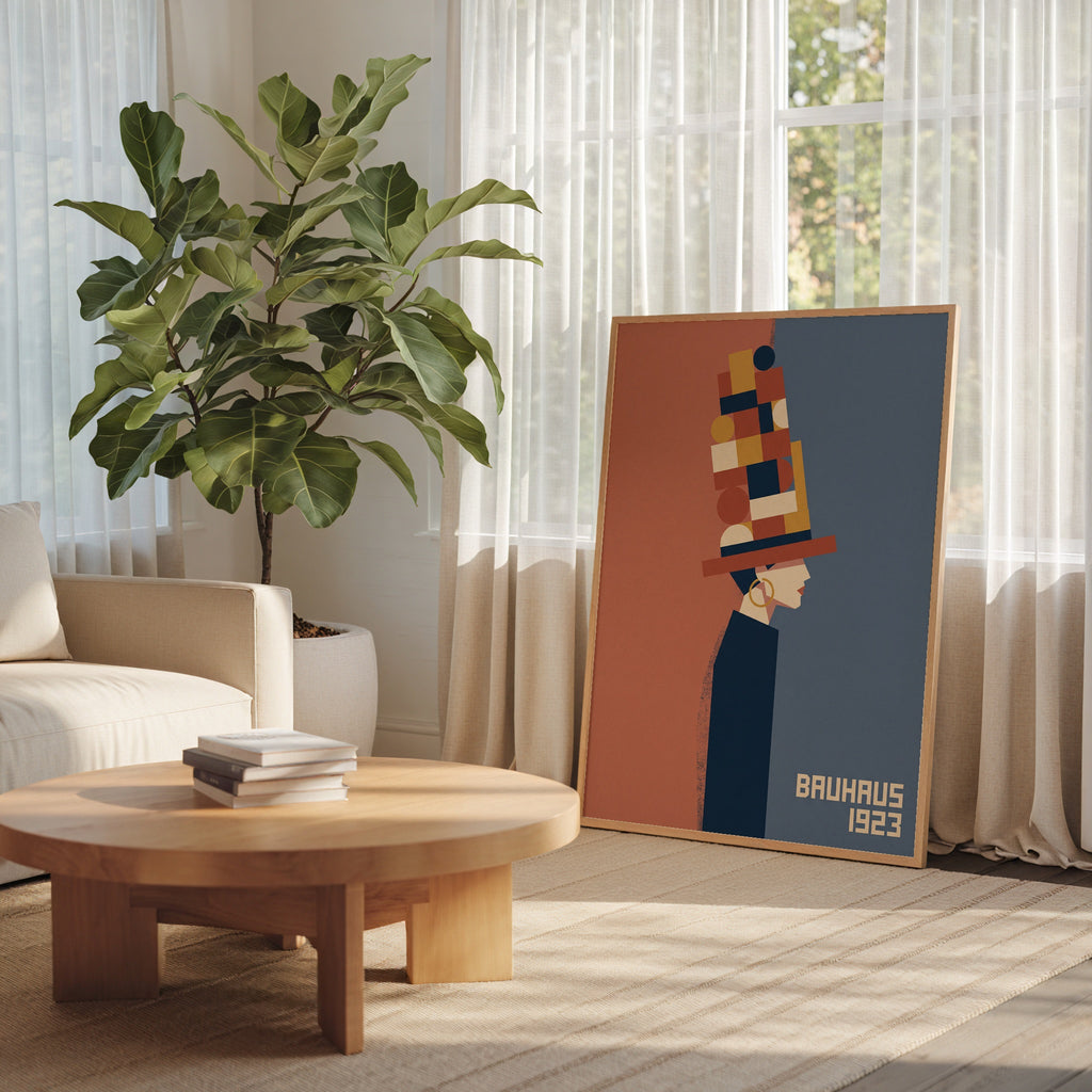 Bauhaus Hat Lady Poster – i rum 2