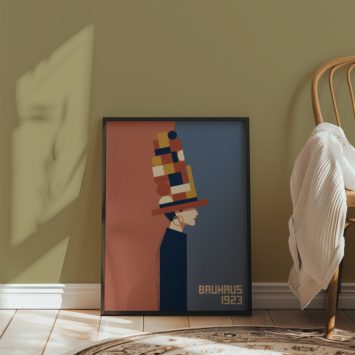 Bauhaus Hat Lady Poster – i rum 4