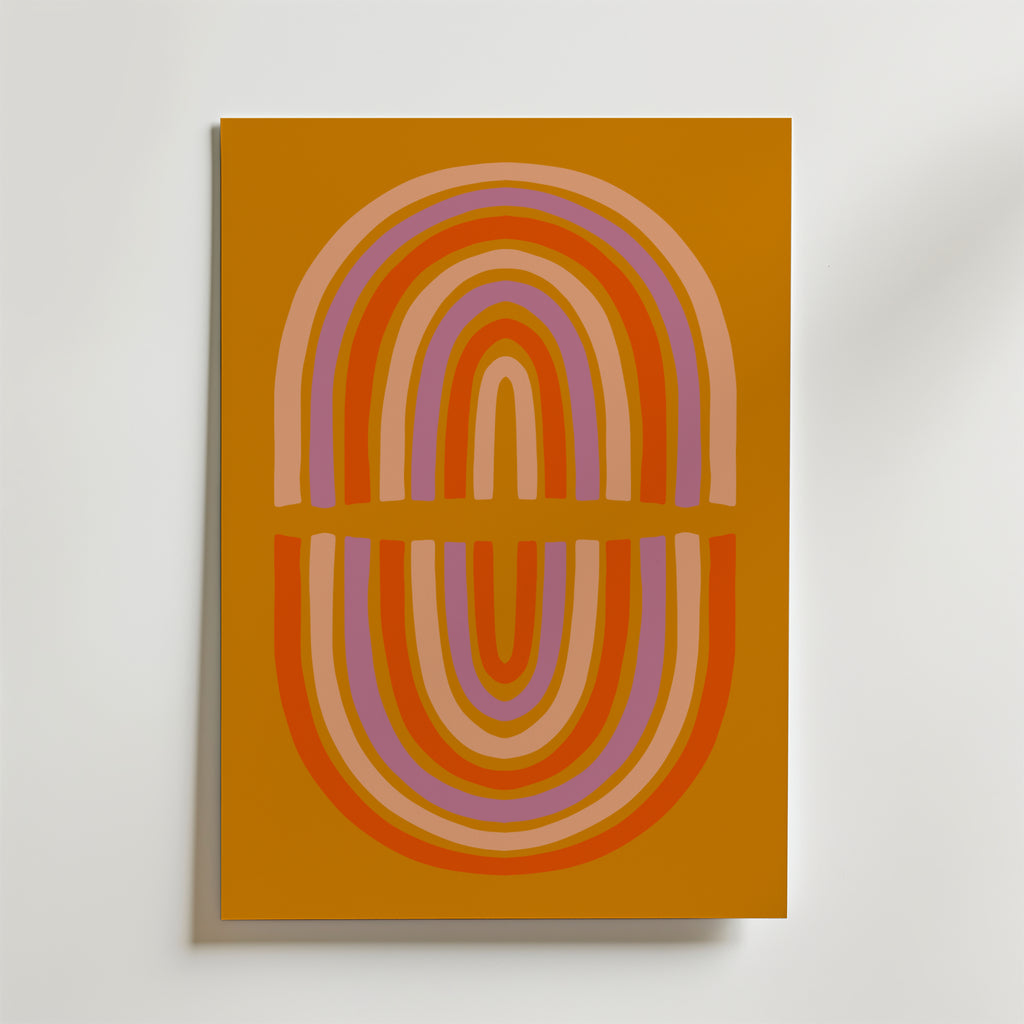 Divided Loop – stilfullt konsttryck från Bozetto, tryckt på matt finpapper i hög tryckkvalitet
