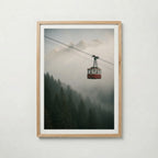 Cable Car in the Mist Poster