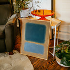 Colour Field in Teal Poster – i rum 4