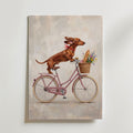 Dachshund on Tour Poster – canvas utan passepartout