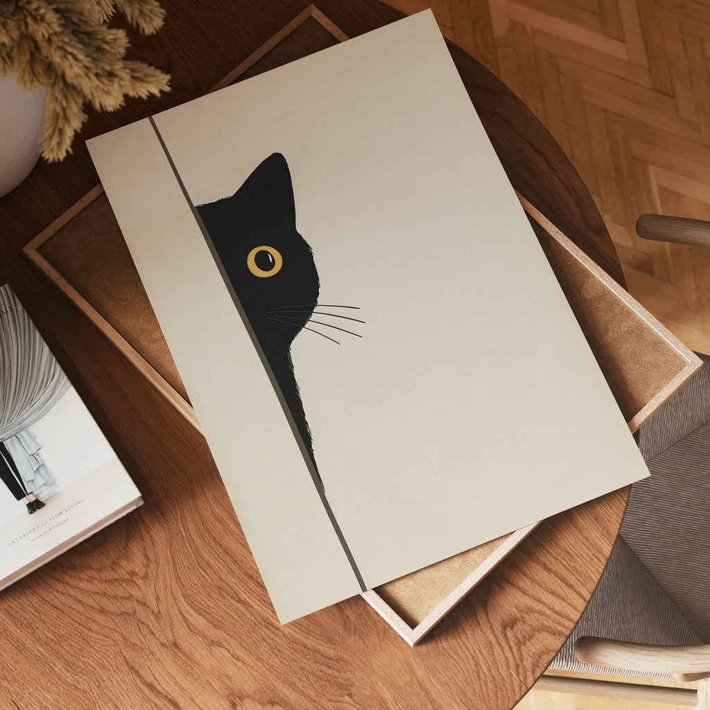 Quiet Peek – Bozetto poster i hög kvalitet, perfekt för varje rum i hemmet i hög tryckkvalitet