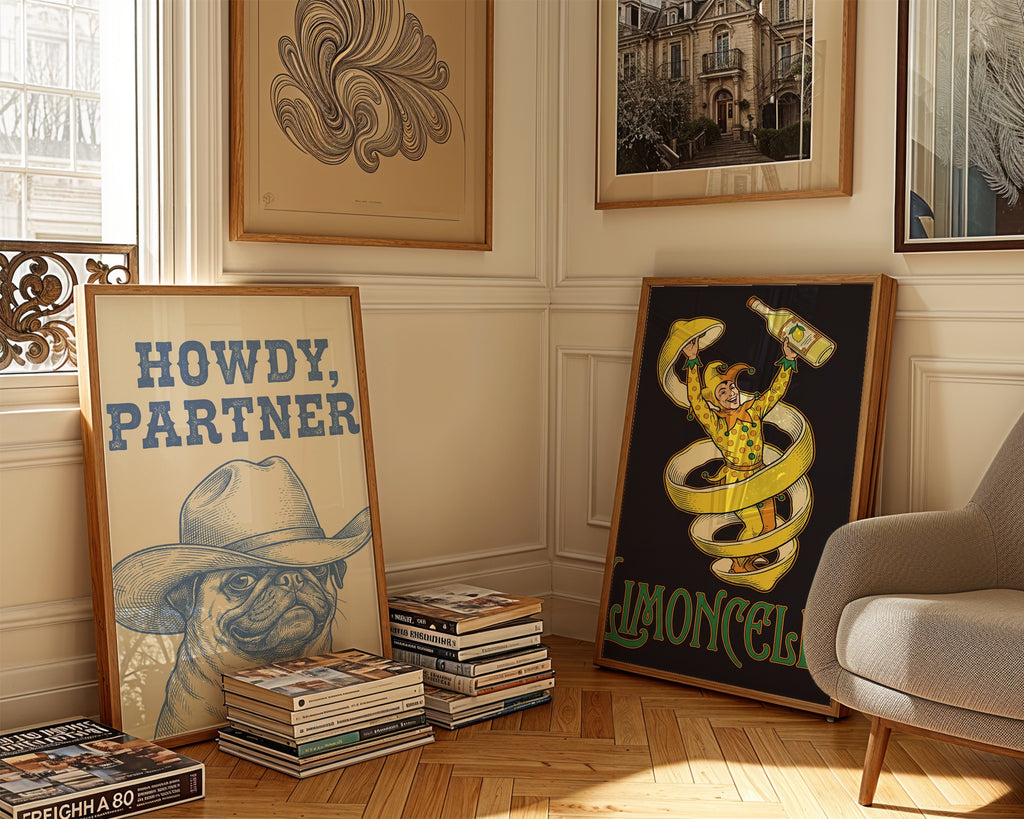 Howdy Partner Poster – två posters i rum 1