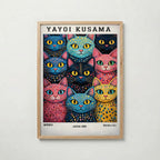 Yayoi Kusama Polka Dot Cat – affisch med stilfullt motiv från Bozetto i hög kvalitet