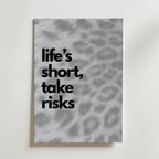 Life's Short Poster – canvas utan passepartout