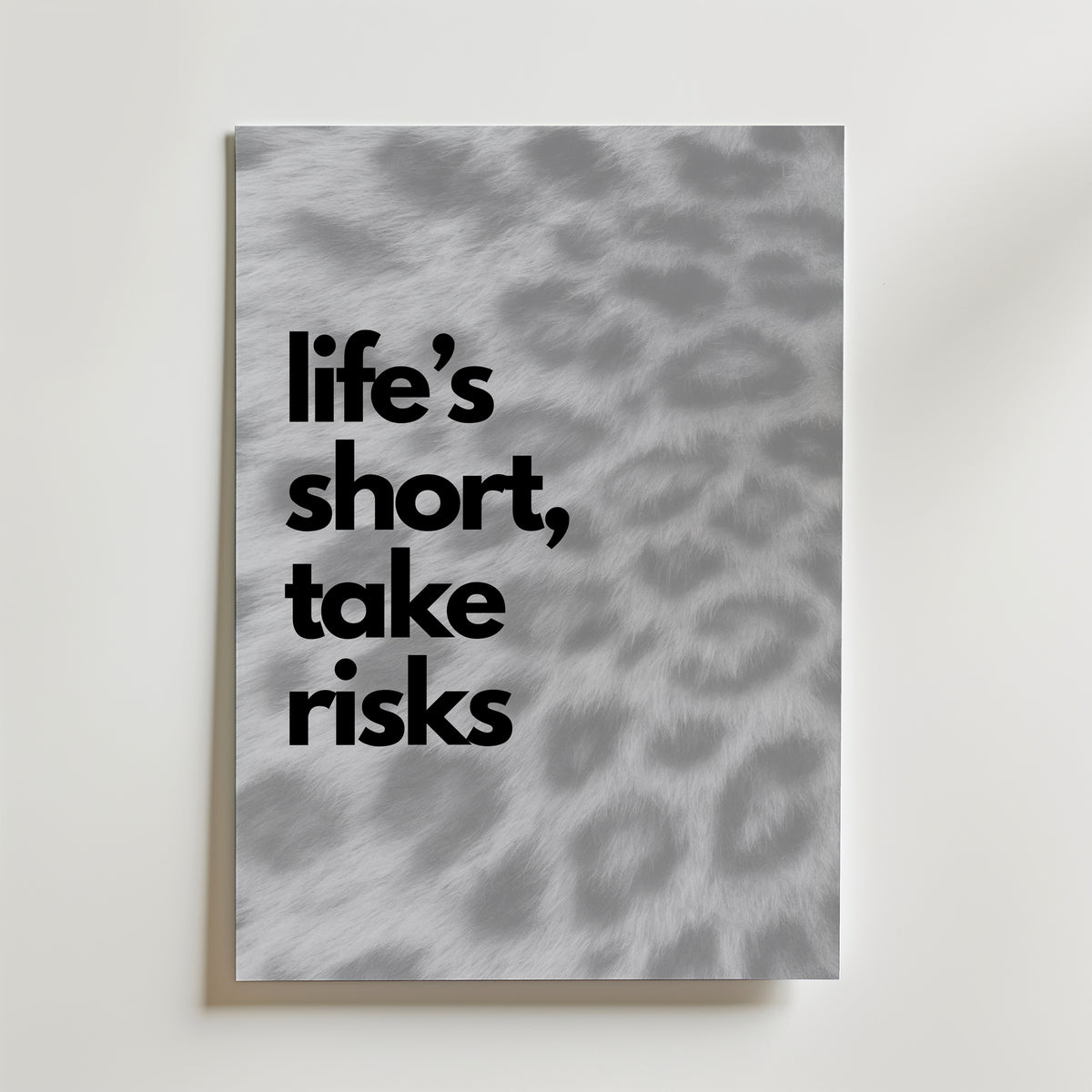 Life's Short Poster – canvas utan passepartout