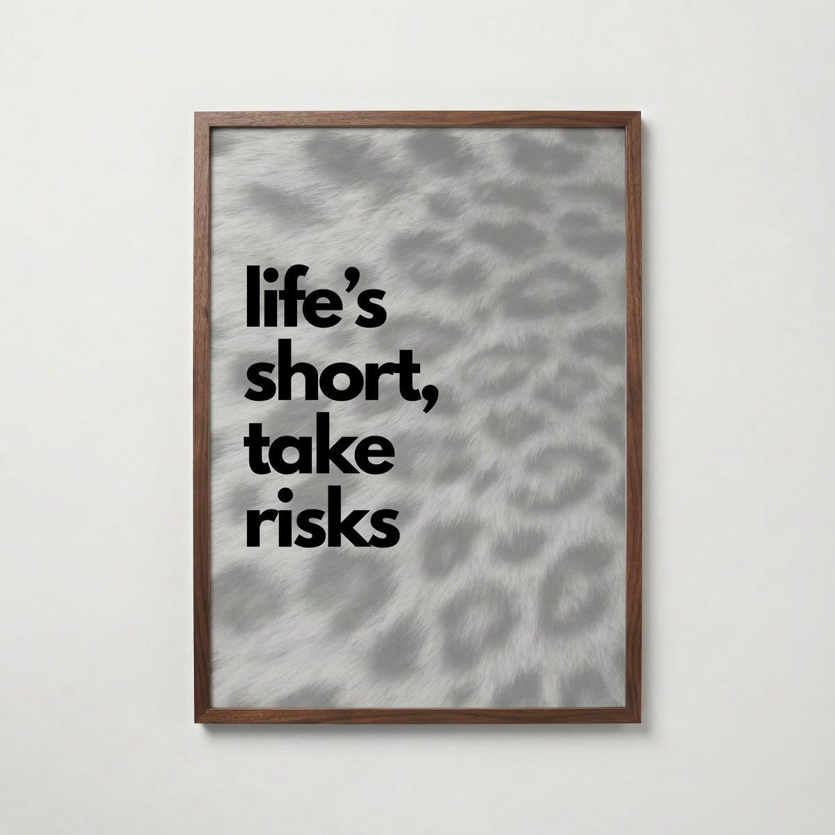 Life's Short Poster – valnötsram