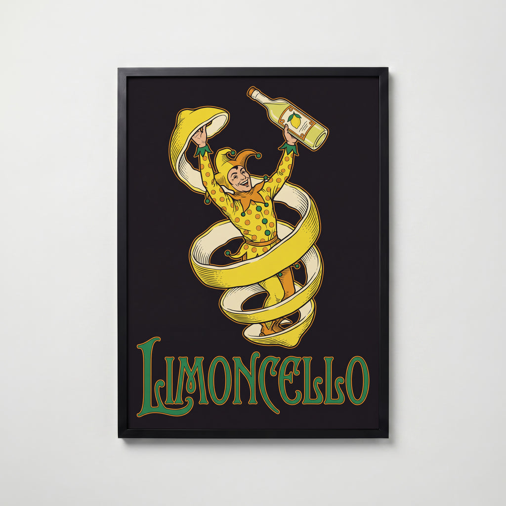 Limoncello Poster – svart ram