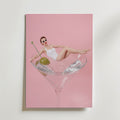 Martini Pool Poster – canvas utan passepartout