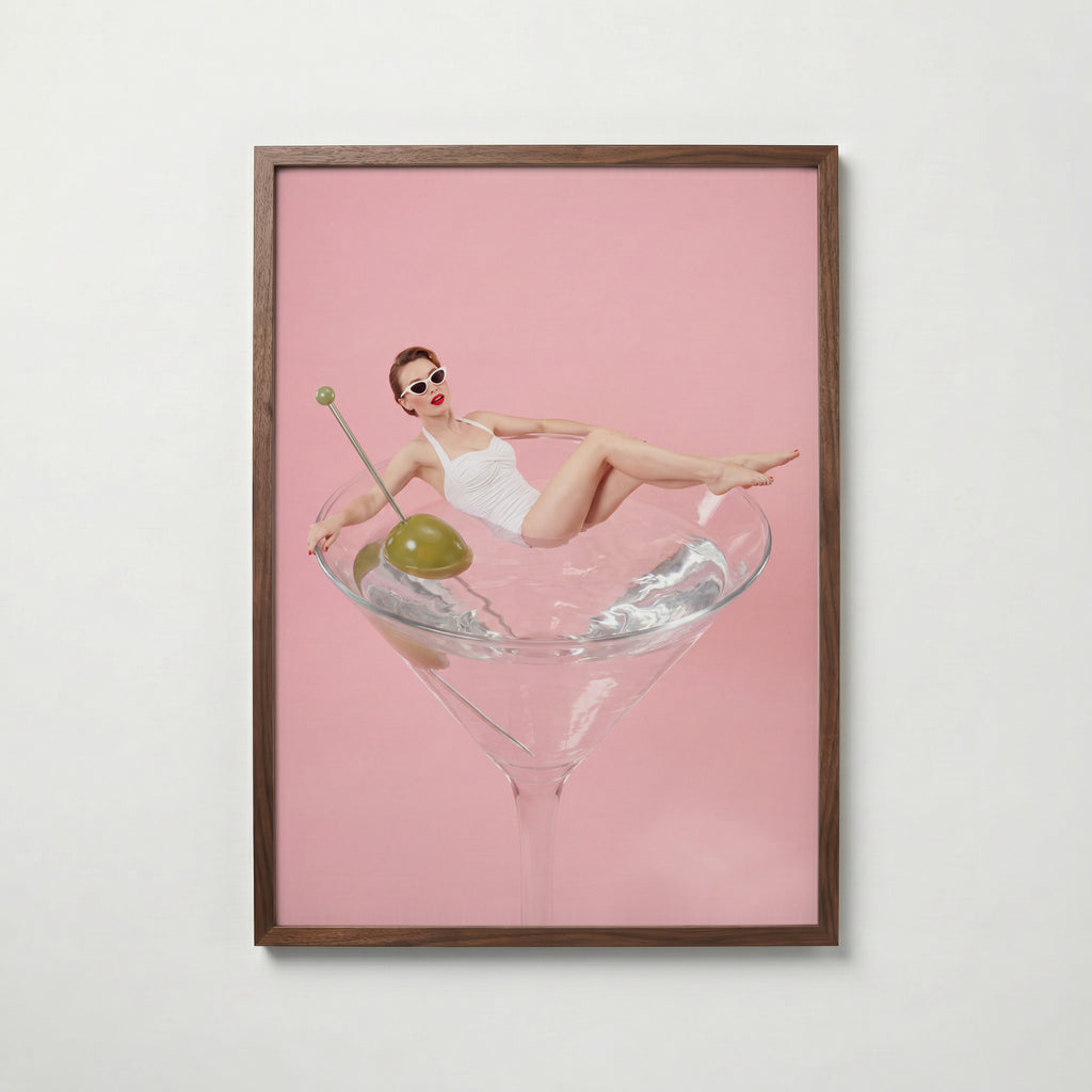 Martini Pool Poster – valnötsram