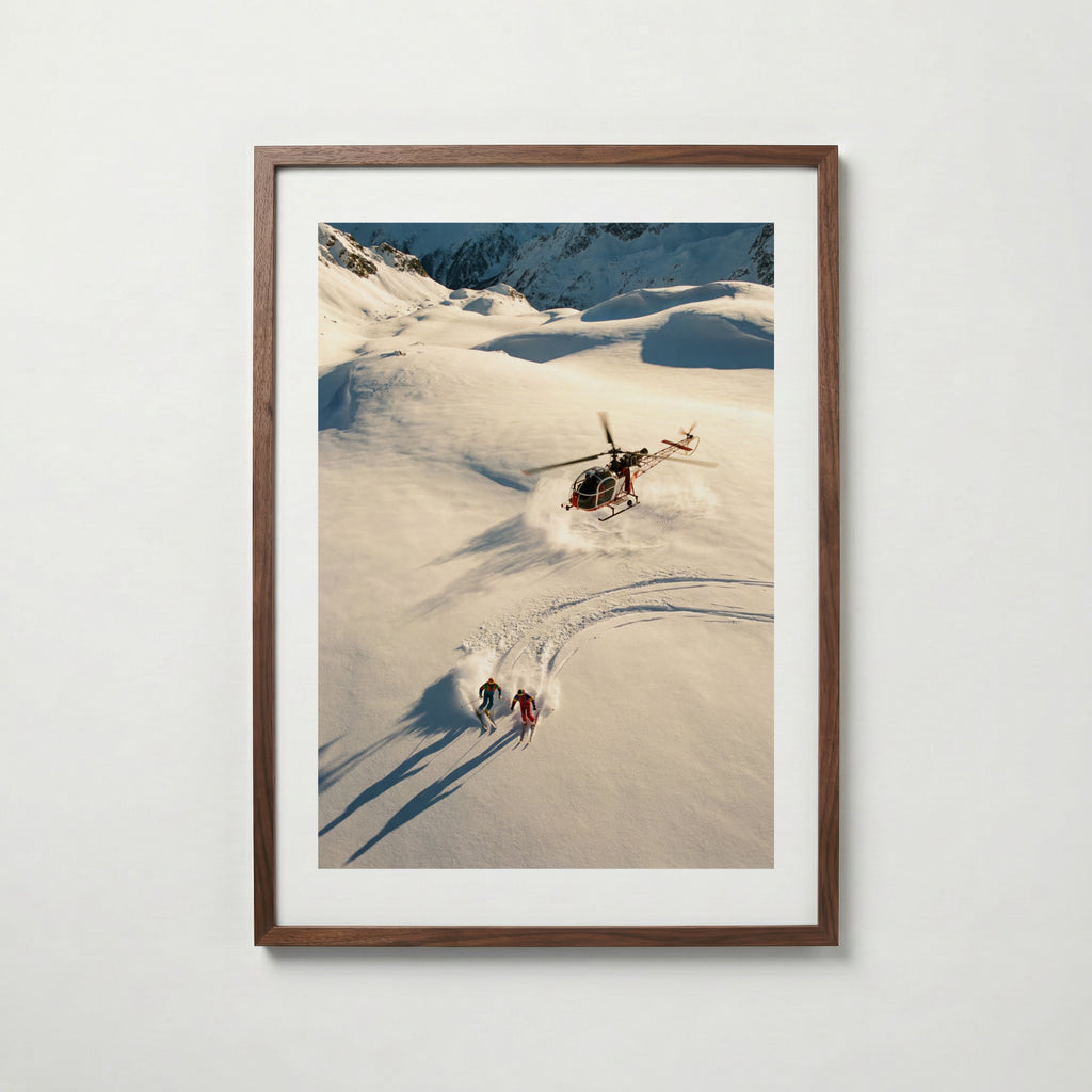 Alpine Pursuit Prestige poster visad rakt fram – Bozetto affisch i hög tryckkvalitet