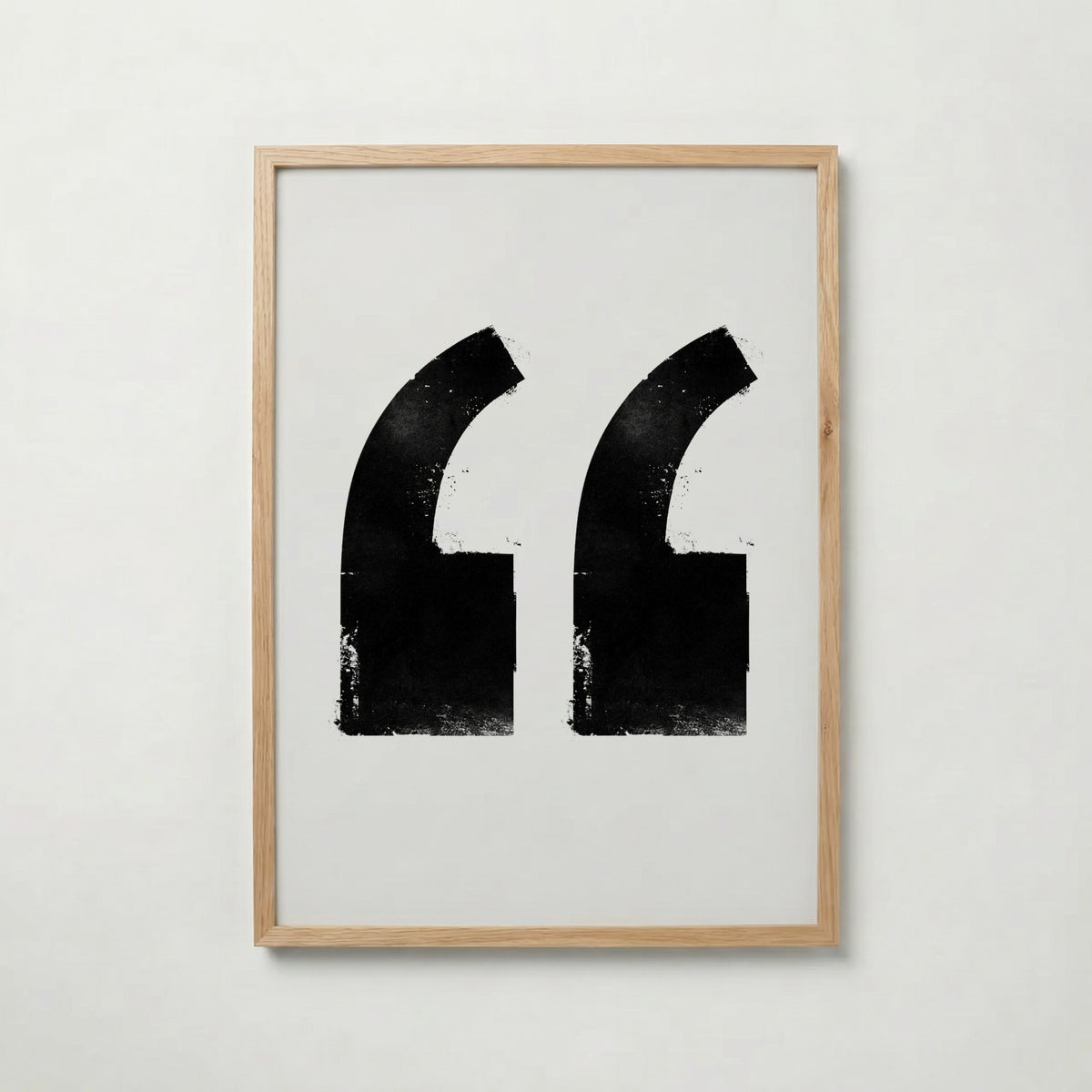 Inked Quotation Marks Poster – ekram