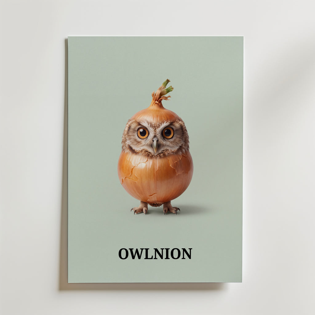 Owlnion Poster – canvas utan passepartout