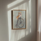 Penny-Farthing Corgi Poster – i rum 4