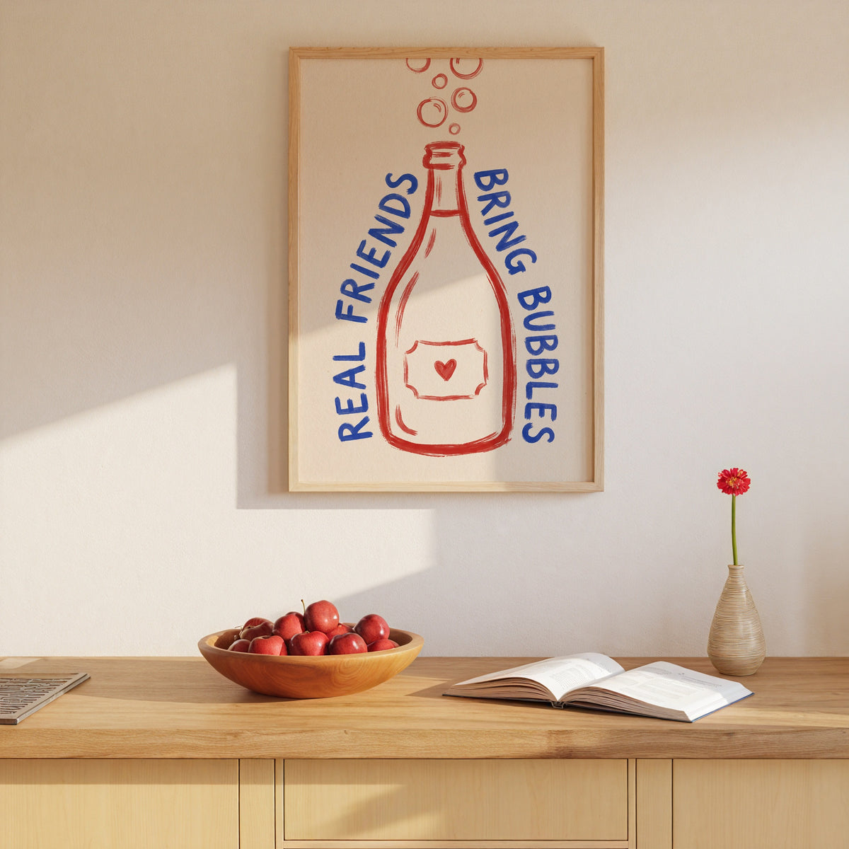 Real Friends Bring Bubbles Poster – i rum 1