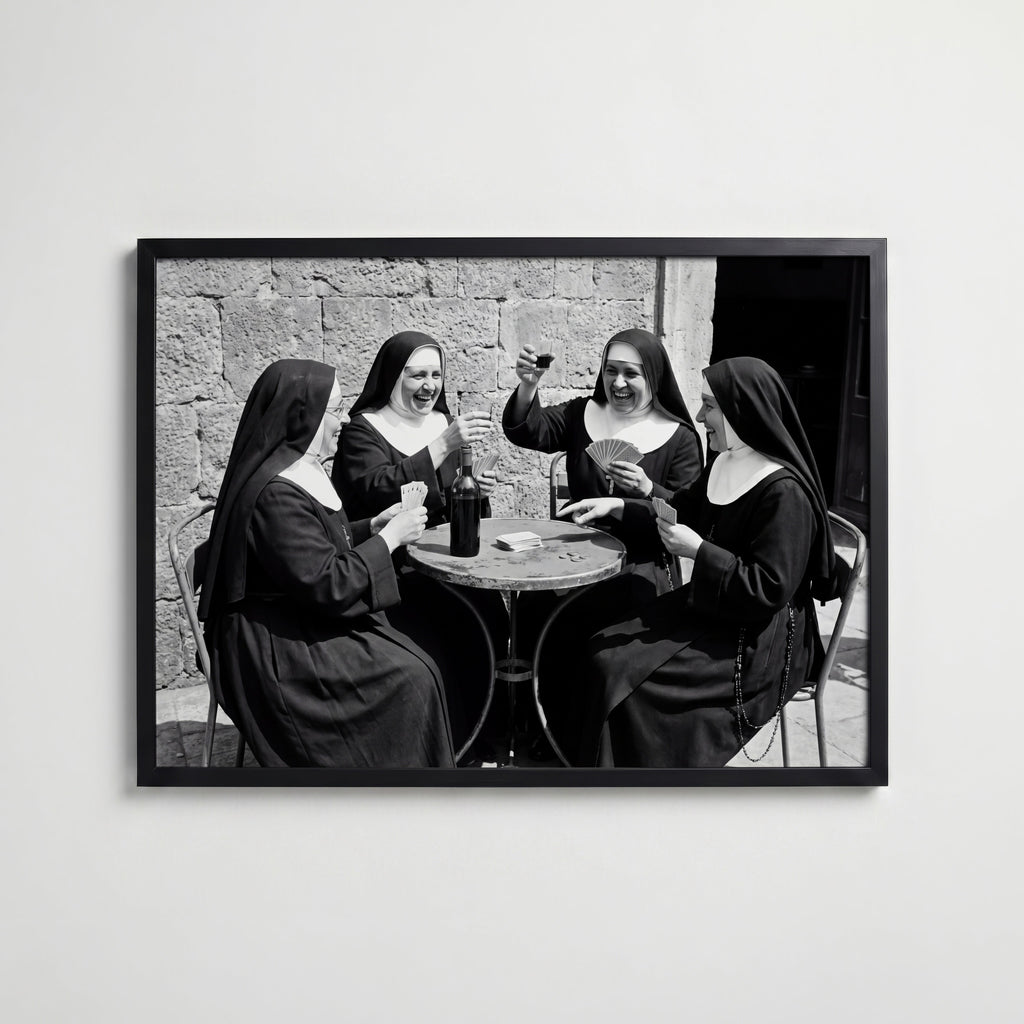 Sisters Night Out Poster – svart ram