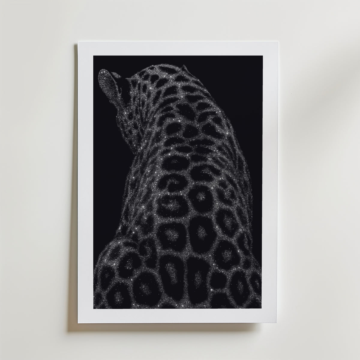 Stardust Leopard Poster – med passepartout