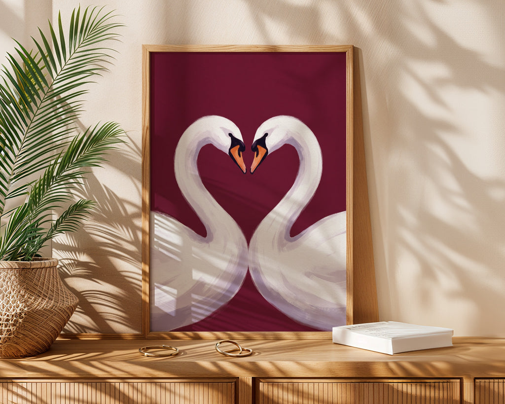 Swan Love Poster – i rum 4