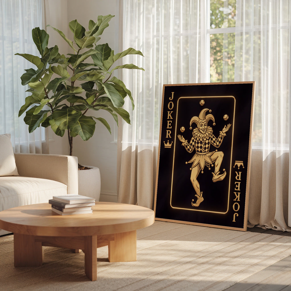 The Golden Juggler Joker Poster – i rum 4