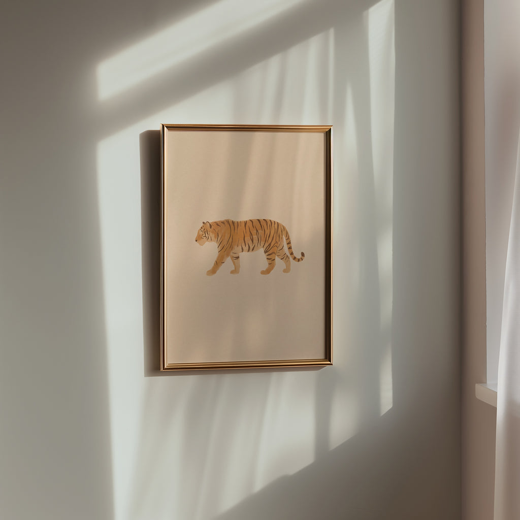 Tiger Stroll Poster – i rum 1