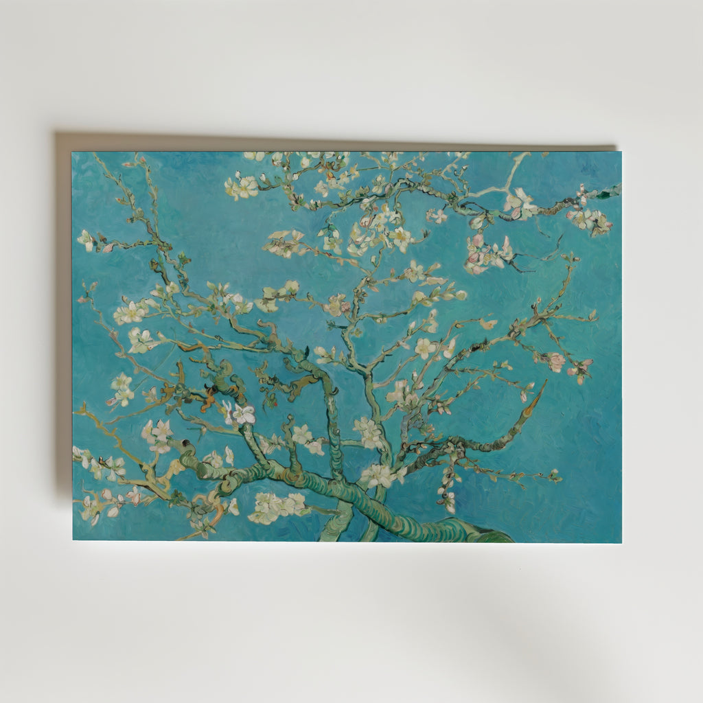 Vincent Van Gogh Almond Blossom 1890 affisch i neutral inramning – konsttryck från Bozetto i hög kvalitet