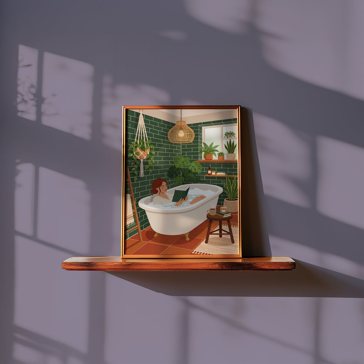 Bath Ritual Poster i stilren inredning, premiumtryck från Bozetto