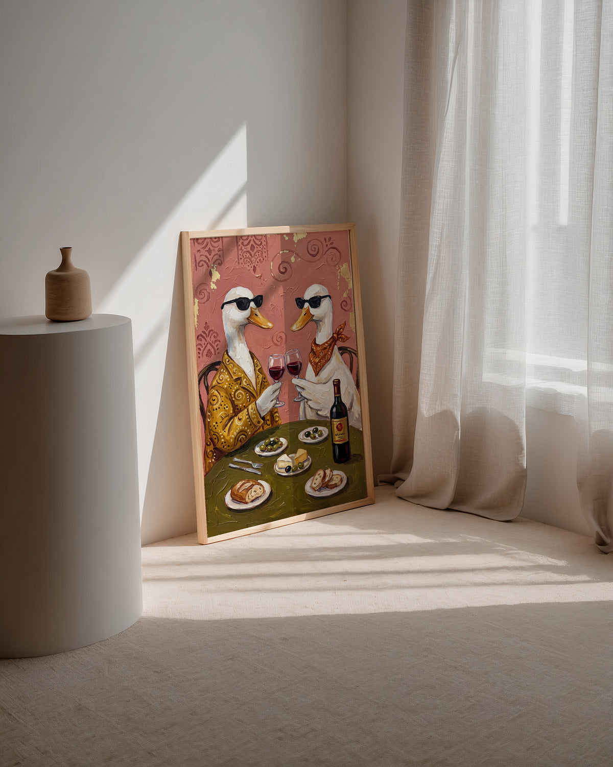 Wine O'Clock Ducks Poster – i rum 1