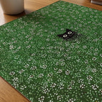 Hidden Meadow Cat poster pa skrivbord, konstverk utan passepartout - Bozetto konsttryck