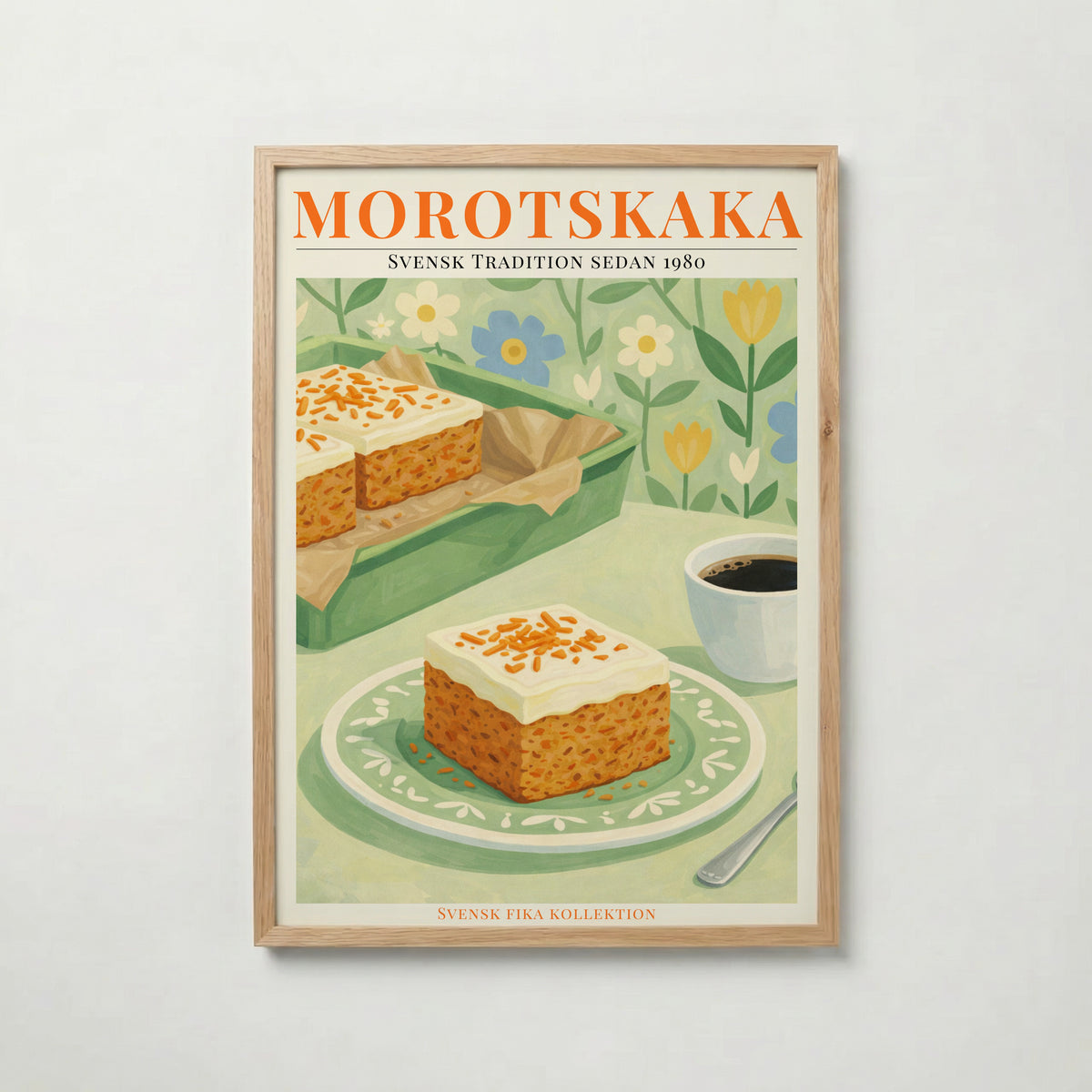 Morotskaka poster visad rakt fram – Bozetto affisch i hög tryckkvalitet i hög tryckkvalitet
