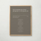 Personlig låttextposter i ekram