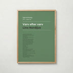 Personlig låttextposter klassisk salvia i ekram