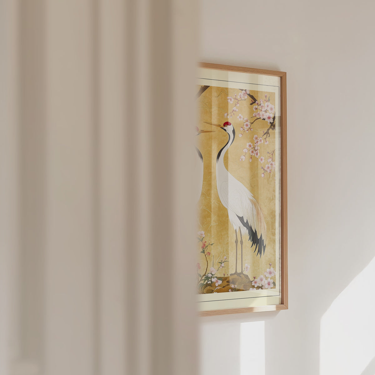 Oriental Crane Garden Poster – väggvideo