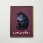 Scrolla Först Poster – valnötsram