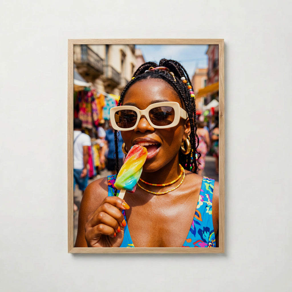 Summer Shades Poster i ekram, premiumtryck från Bozetto